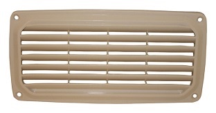 Ventilationsgaller 200x100 mm, vit