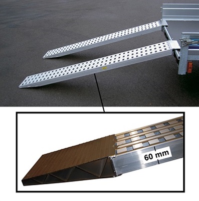 Uppkörningsramp rak, 1885x250 mm