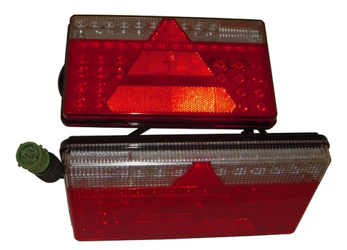 Baklykta Aspöck MultiLed II, höger, låg, 5-polig bajonett.