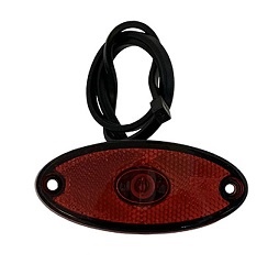 Flatpoint II, röd, LED 12-24V