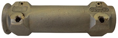 Glidrör iØ 45 L=216, gjuten, m krage