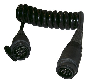 Spiralkabel 13/13-polig (hane-hane)