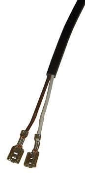 Flatkabel 2x0,75 mm inklusive flatstiftshylsa (L=550 mm)