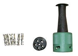 Bajonettkontakt Jokon, Ø 6-polig (grön)