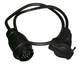Adapterkabel 13/7-polig (hane-hona)