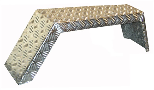 Skärm, aluminium, B=195 (hö/vä)