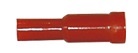 Rundstifthylsa helisolerad iØ 4 mm, röd