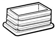 Täckplugg 60x40