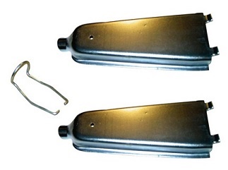 Plåthalvesats, 2 st + fjäder