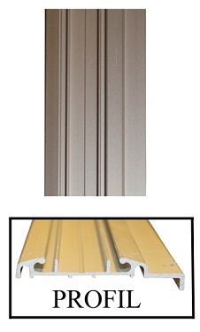 Dekorlist aluminium B=50 mm