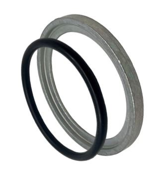Dämpningsgummi iØ 45 mm, inkl skyddsring (metall)