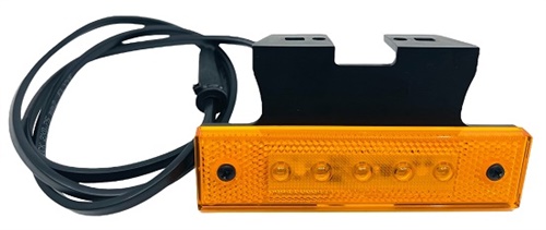 Sidomark.lykta Proplast Pro-super-flat, gul, LED